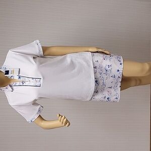 Izod golf skort/polo sz 4 women's sailboat pattern pickleball tennis new tags